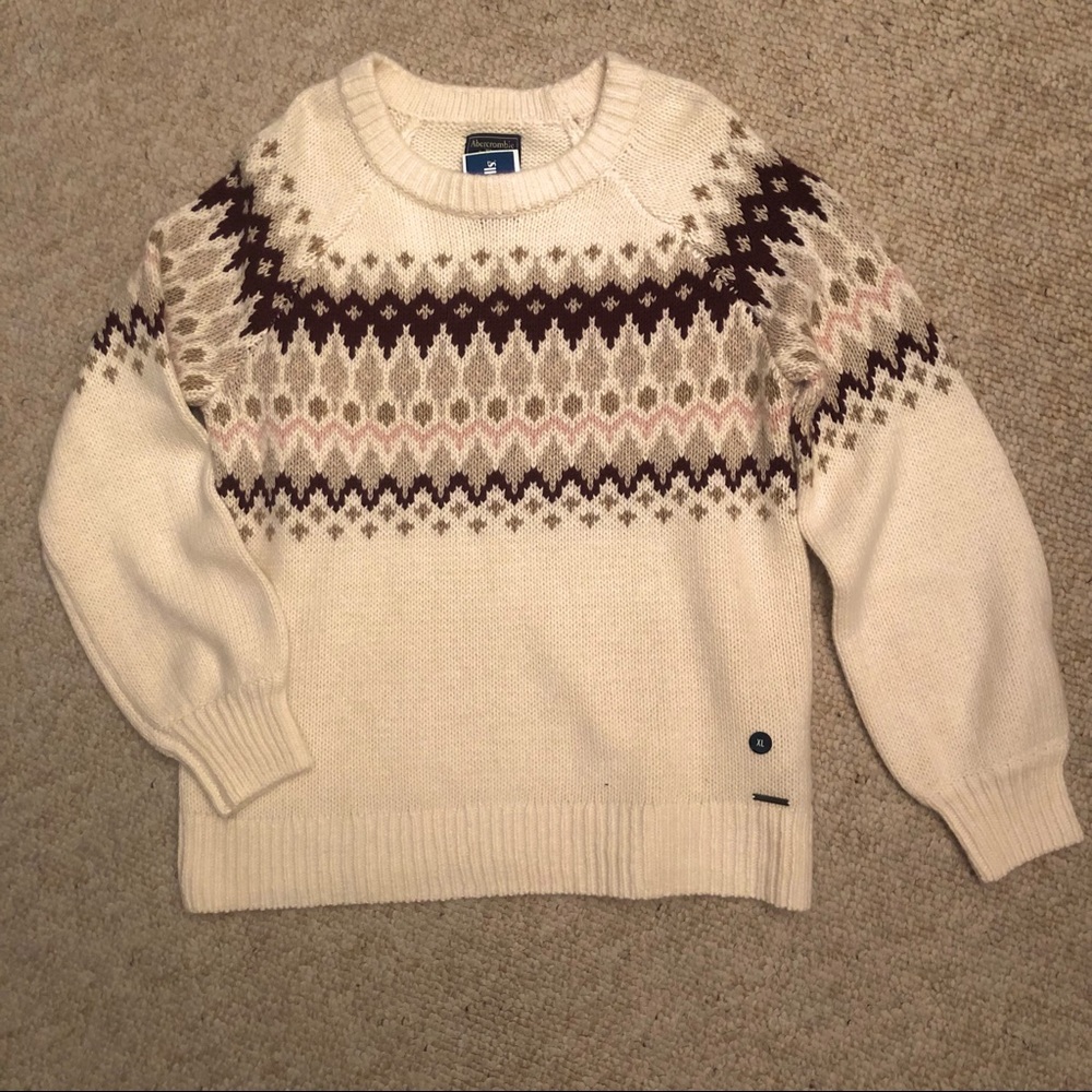 Abercrombie & Fitch knit grandpa sweater